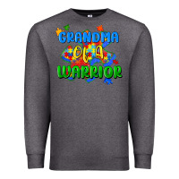 Charcoal Heather grandma of a warrior Premium Sweatshirt - Zillion Design Studio