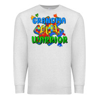 Oatmeal Heather grandma of a warrior Premium Sweatshirt - Zillion Design Studio