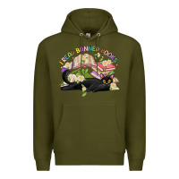 Army Green i read banned books Premium Hoodie - Artiststas