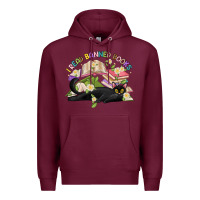 Burgundy i read banned books Premium Hoodie - Artiststas