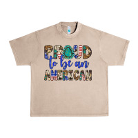 French Oak proud to be an american Urban Heavy Tee - Artiststas