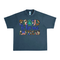 Midnight Navy proud to be an american Urban Heavy Tee - Artiststas