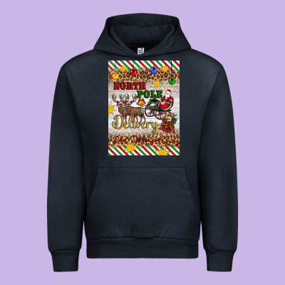 Christmas North Pole Delivery Urban Hoodie Designed By Artiststas