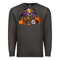 Smoke Heifer cow halloween Premium Sweatshirt - RanaPortraitStore