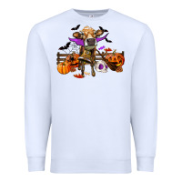 White Heifer cow halloween Premium Sweatshirt - RanaPortraitStore