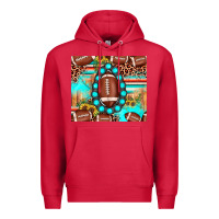 Cardinal football leopard turquoise gemstone sunflower Premium Hoodie - JahusDesignShop