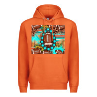 Carrot football leopard turquoise gemstone sunflower Premium Hoodie - JahusDesignShop