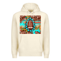 Sandshell football leopard turquoise gemstone sunflower Premium Hoodie - JahusDesignShop