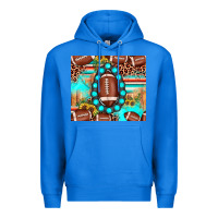 True Royal football leopard turquoise gemstone sunflower Premium Hoodie - JahusDesignShop