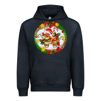 Navy Christmas Pinata Ornament Urban Hoodie - Artiststas