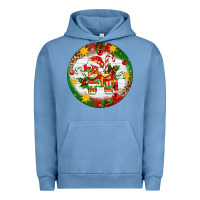 Pigment Pebble Blue Christmas Pinata Ornament Urban Hoodie - Artiststas