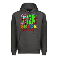 Charcoal Heather 3 rd grade is so sweet Premium Hoodie - AdoDesignShop