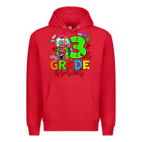 Red 3 rd grade is so sweet Premium Hoodie - AdoDesignShop