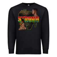 Black strong with glitter Premium Sweatshirt - texasbilliewilder