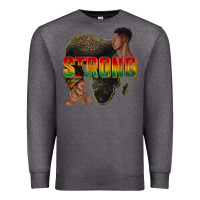 Charcoal Heather strong with glitter Premium Sweatshirt - texasbilliewilder