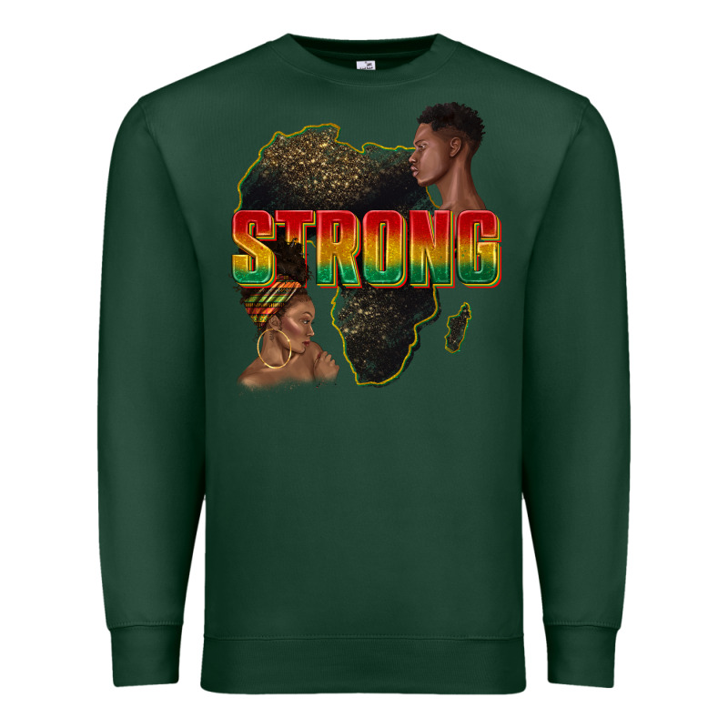 Strong With Glitter Premium Sweatshirt by texasbilliewilder | Teevron