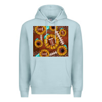 Blue Mist football leopard sunflower Premium Hoodie - JahusDesignShop
