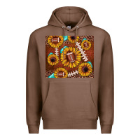 Chestnut football leopard sunflower Premium Hoodie - JahusDesignShop