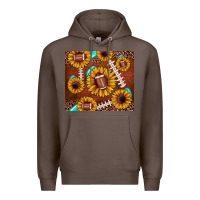 Coffee football leopard sunflower Premium Hoodie - JahusDesignShop