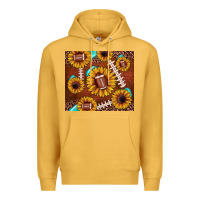Mustard football leopard sunflower Premium Hoodie - JahusDesignShop