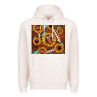 Pale Pink football leopard sunflower Premium Hoodie - JahusDesignShop