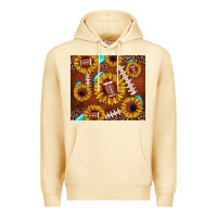 Pina Colada football leopard sunflower Premium Hoodie - JahusDesignShop