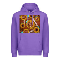 Football Leopard Sunflower Premium Hoodie | Teevron