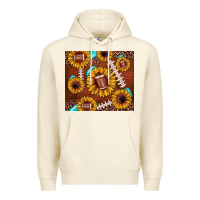 Sandshell football leopard sunflower Premium Hoodie - JahusDesignShop