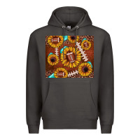 Smoke football leopard sunflower Premium Hoodie - JahusDesignShop