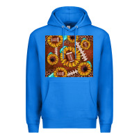 True Royal football leopard sunflower Premium Hoodie - JahusDesignShop