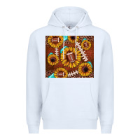 White football leopard sunflower Premium Hoodie - JahusDesignShop