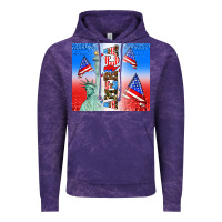 Cloud Purple american flag  and america Vintage Hoodie - AdoDesignShop