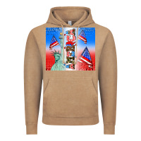 Vintage Coffee american flag  and america Vintage Hoodie - AdoDesignShop