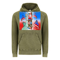 Vintage Olive american flag  and america Vintage Hoodie - AdoDesignShop