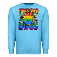 Ocean Blue free dad hugs Premium Sweatshirt - Zillion Design Studio