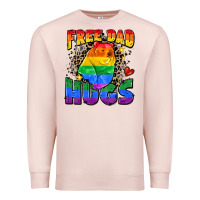 Pale Pink free dad hugs Premium Sweatshirt - Zillion Design Studio