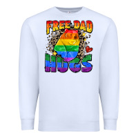 White free dad hugs Premium Sweatshirt - Zillion Design Studio