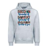 Heather Grey freedom because of bravery because of selflessness because of you Urban Hoodie - JahusDesignShop