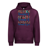 Mauve Wine freedom because of bravery because of selflessness because of you Urban Hoodie - JahusDesignShop