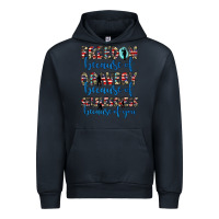 Navy freedom because of bravery because of selflessness because of you Urban Hoodie - JahusDesignShop