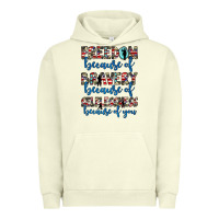 Pigment Pistachio freedom because of bravery because of selflessness because of you Urban Hoodie - JahusDesignShop