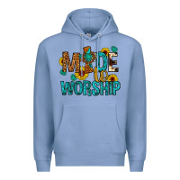 Colony Blue made to worship Premium Hoodie - Artiststas