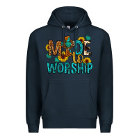 Navy made to worship Premium Hoodie - Artiststas