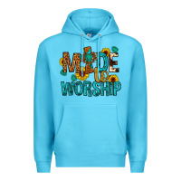 Ocean Blue made to worship Premium Hoodie - Artiststas