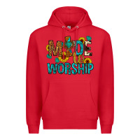 Red made to worship Premium Hoodie - Artiststas