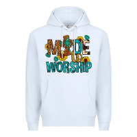 White made to worship Premium Hoodie - Artiststas