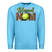 Ocean Blue blessed mom with tennis and daisy Premium Sweatshirt - texasbilliewilder