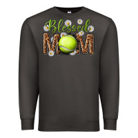 Smoke blessed mom with tennis and daisy Premium Sweatshirt - texasbilliewilder