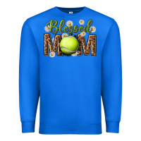 True Royal blessed mom with tennis and daisy Premium Sweatshirt - texasbilliewilder