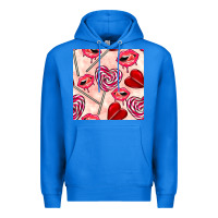 True Royal valentines day lollipops and lips seamless pattern Premium Hoodie - BundleAndBundleShop